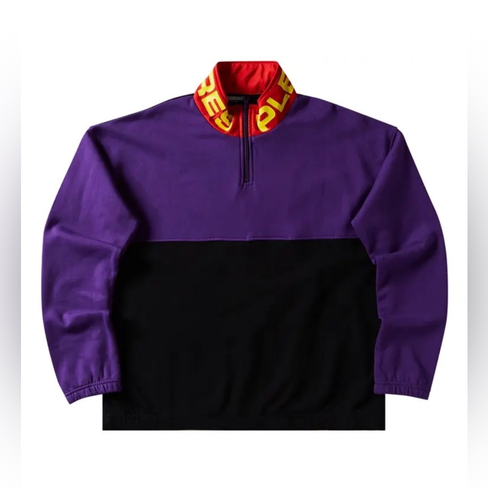 Pleasures | Misfit Color Block Half Zip Sweater / Sweatshirt | Men’s Large